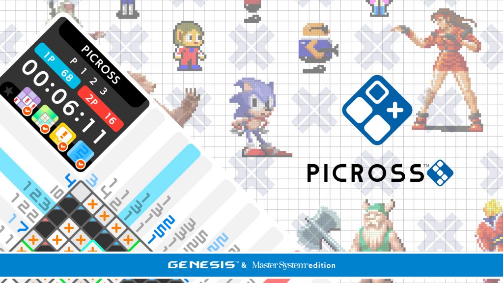 绘图方块S 世嘉版 PICROSS S GENESIS & Master System edition 游戏截图